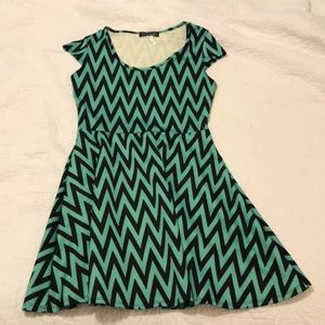 Chevron Skater Dress